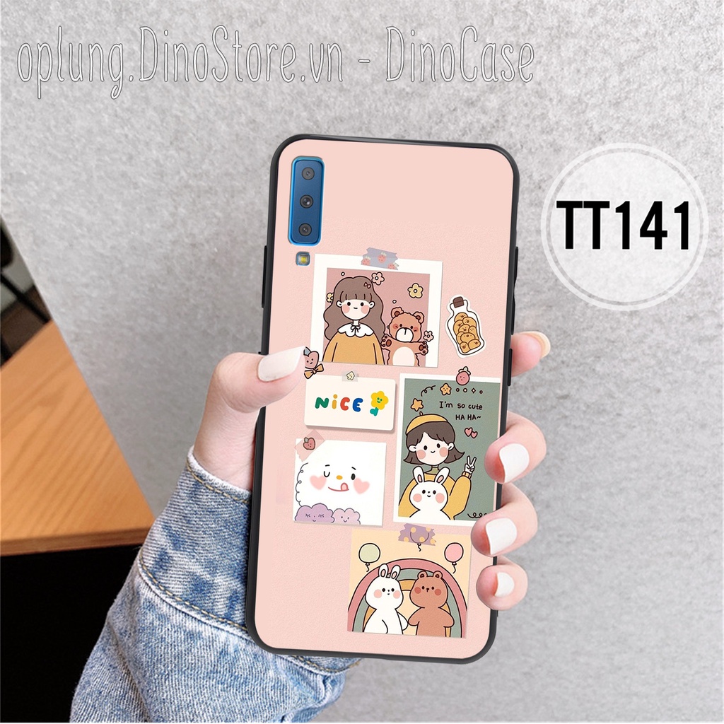 Ốp Samsung A7 2018 / A9 2018 / A50 / A70 - Ốp lưng viền dẻo bảo vệ camera chống bám bẩn phong cách vintage nhẹ nhàng.