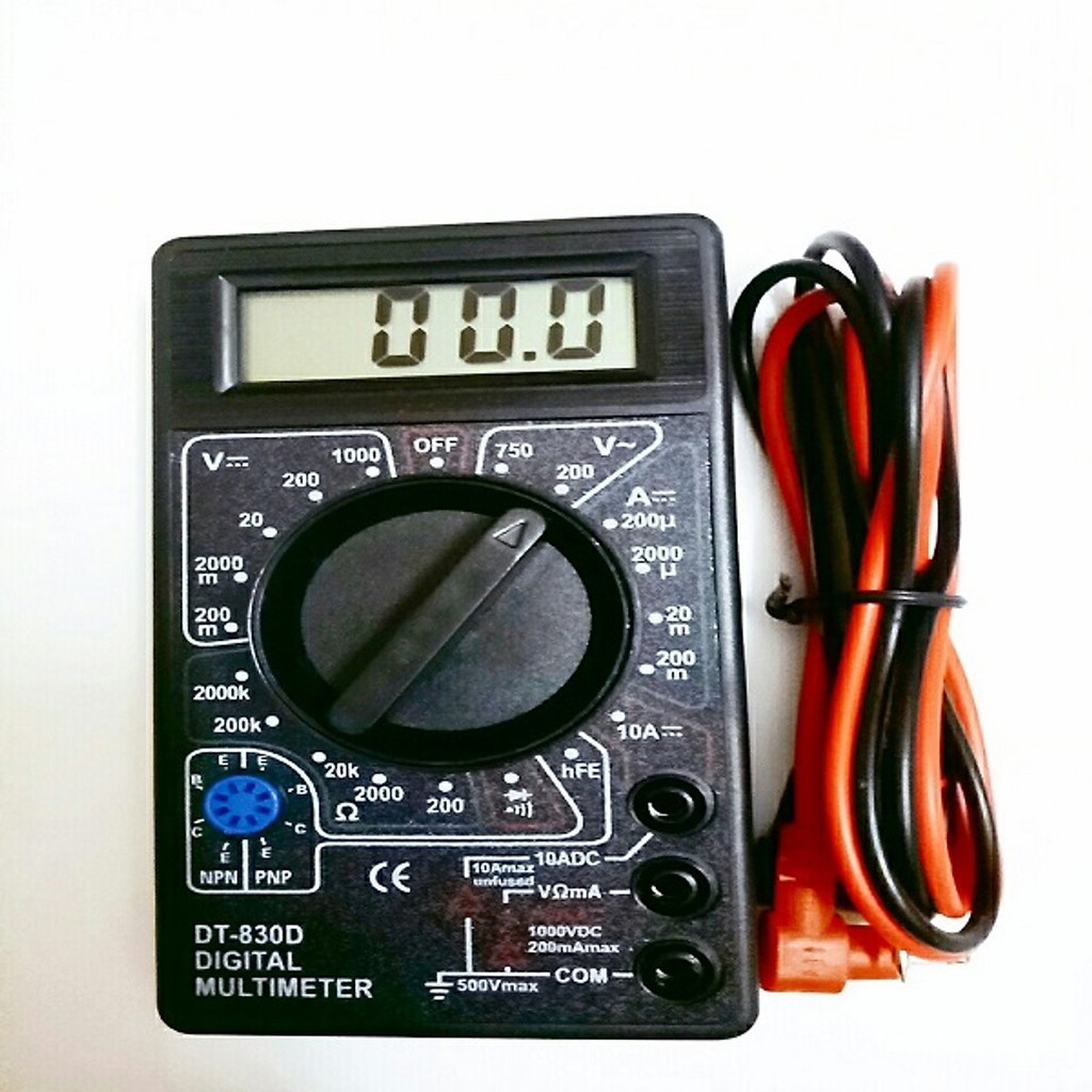 Đồng hồ đo VOM vạn năng điện tử DT-830B kèm bin