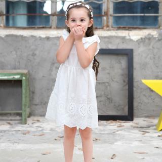 Đầm bé gái thắt nơ lưng
