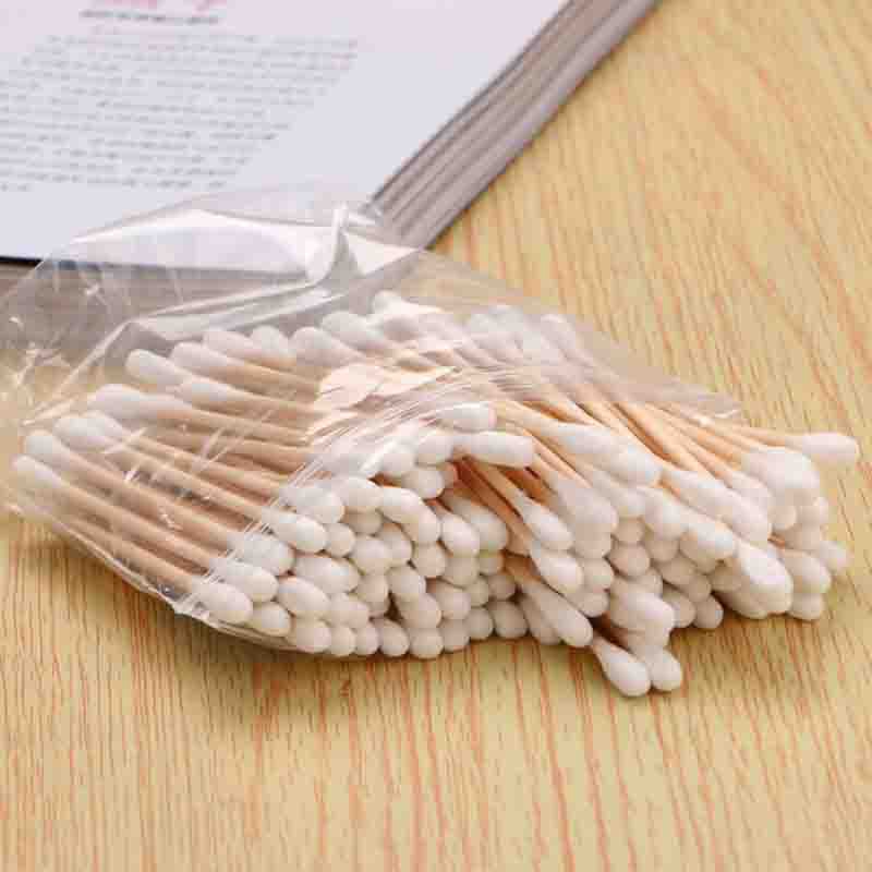 Bộ 100 cái tăm bông hai đầu dùng cho trang điểm chuyên dụng