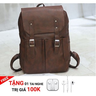 Balo da nam phong cách Hàn Quốc- Chống nhăn, chống bụi, đựng được Laptop và nhiều đồ