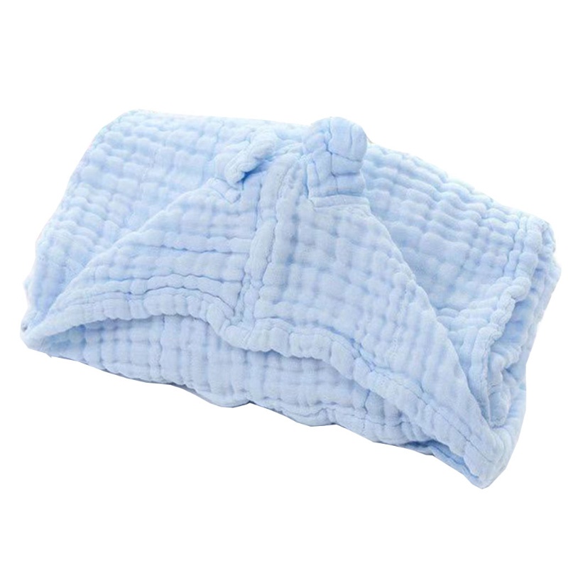 Haha Chăn Quấn Bé Sơ Sinh Có Mũ Trùm Đầu 6 Lớp Cotton Nguyên Chất