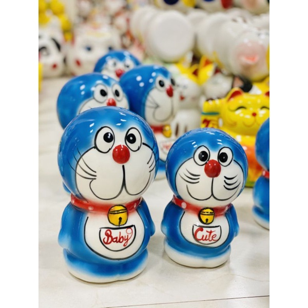 Lợn Đất Tiết Kiệm_Heo Sứ Nhân Vật Hoạt Hình Doremon_Gốm Sứ Bát Tràng_Heo Đất Tiết Kiệm
