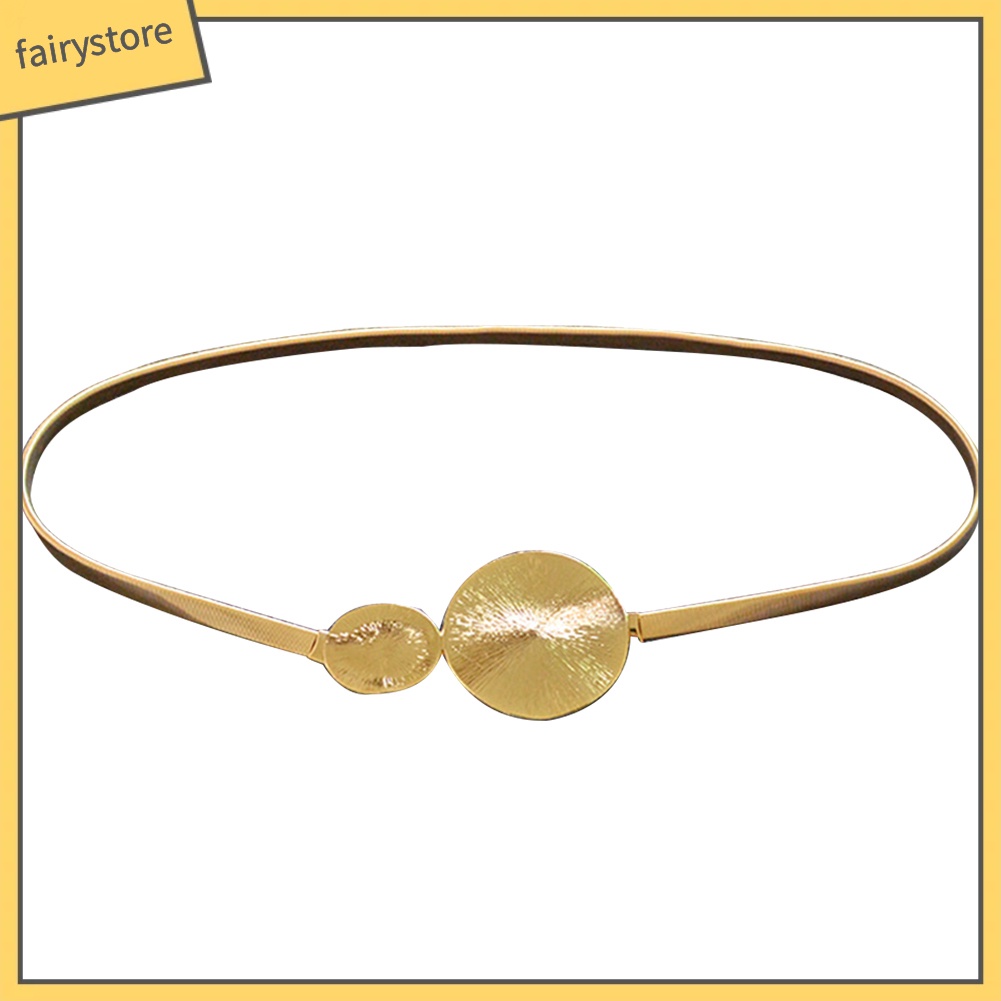 Thắt lưng nữ mặt tròn thiết kế thanh lịch