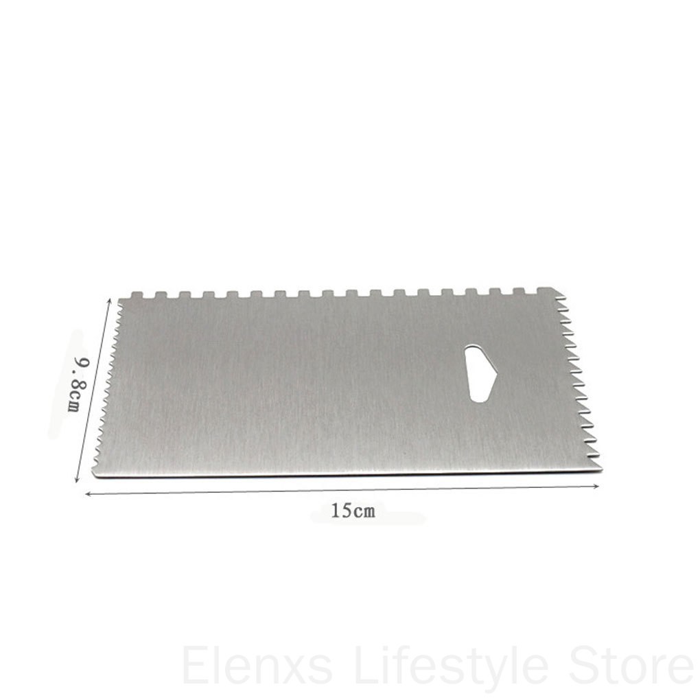 Dụng cụ chà láng bánh kem hình thang bằng thép không gỉ