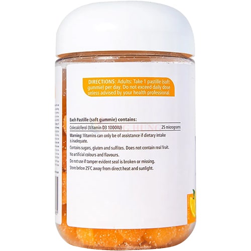 Kẹo dẻo Nature's Way Vita Gummies Vitamin D3 1000IU hỗ trợ xương khớp