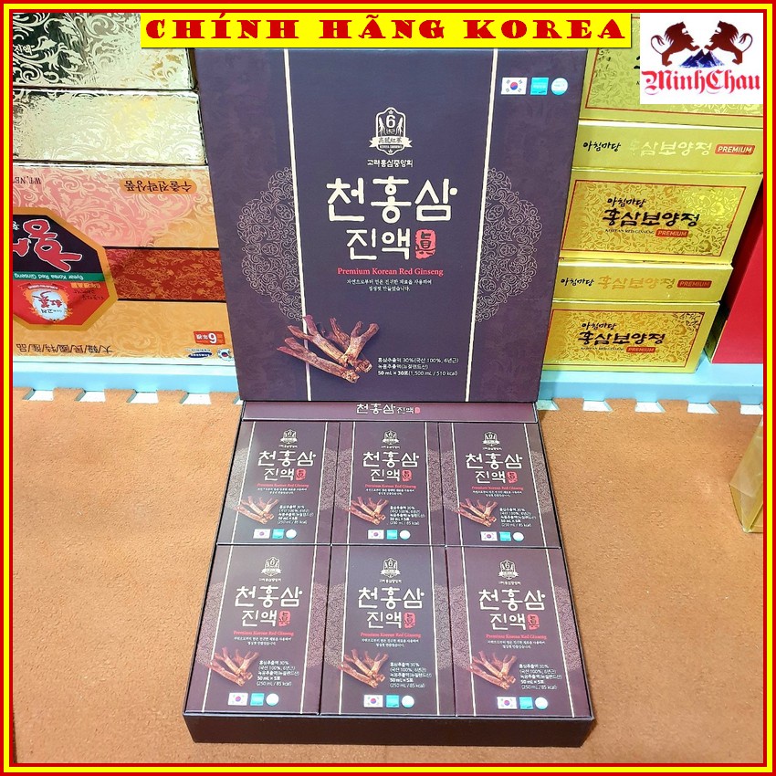 Nước sâm chính hãng Premium, Nước hồng sâm hàn quốc hộp 30 gói, minhchau