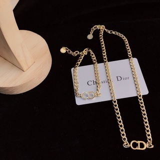 DIOR Vòng cổ Mặt Chữ CD Thời Trang Hàn Quốc