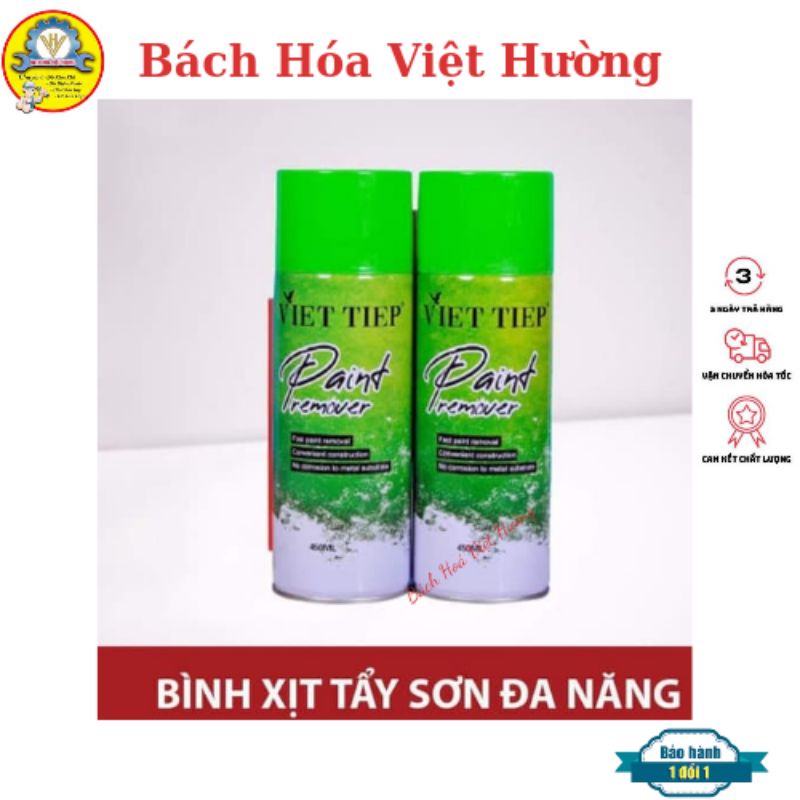 Bình xịt tẩy sơn cao cấp Viet Tiep- paint remover 450ml loại bỏ nhanh chóng lớp sơn, an toàn cho bề mặt