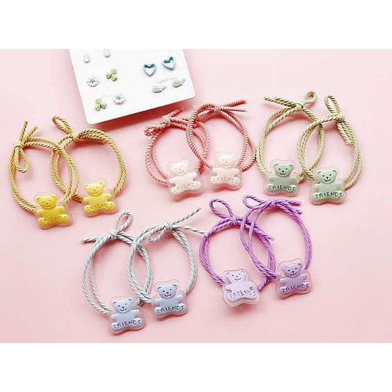 Dây cột tóc cao su co giãn hình thú, trái cây dễ thương ngọt ngào dành cho nữ