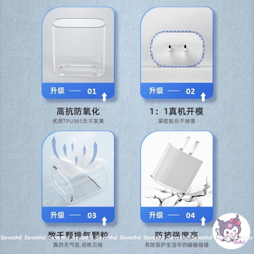 Ốp Điện Thoại TPU Silicon Trong Suốt Chống Sốc Cho iPhone 14 13 12 11 Pro Max X 7 8 18W / 20W