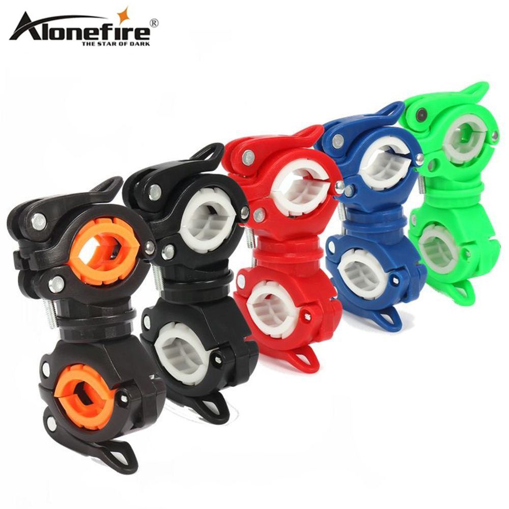 Kẹp xe đạp ALONEFIRE BC05 20 - 35mm giữ đèn pin xoay 360 độ