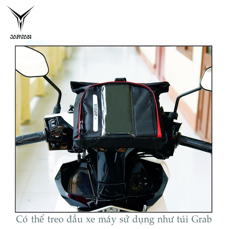 Túi đa năng Jarvan đeo chéo, đeo đùi, đeo bụng, treo đầu xe cảm ứng grab, go viet, now nam nữ thời trang đựng ipad