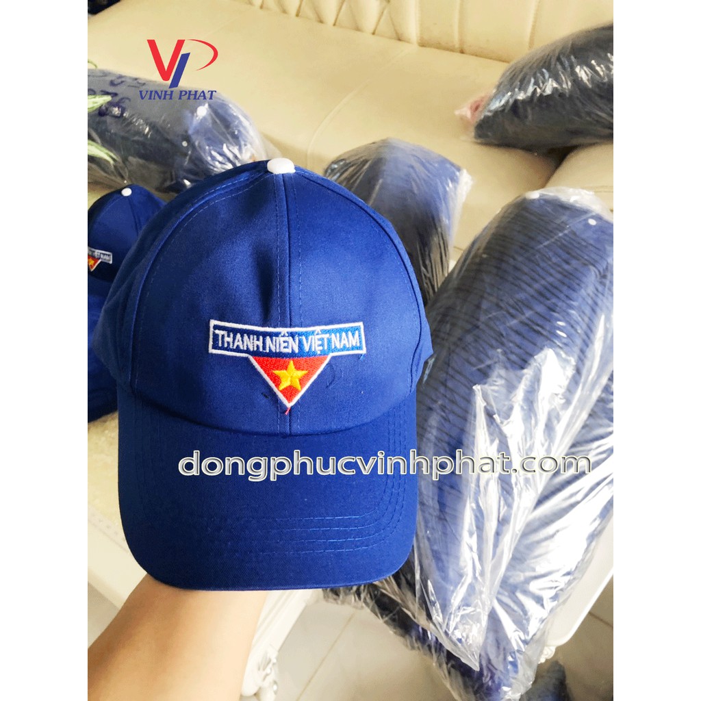 Nón (Mũ) Kết Đoàn Thanh Niên Thêu Logo - Đồng Phục Vĩnh Phát