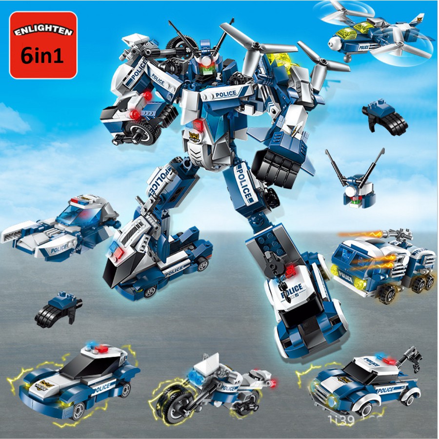 BỘ LEGO 6IN1 CẢNH SÁT ROBOT 1407