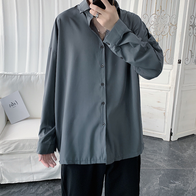 Áo Sơ Mi Dài Tay Màu Trơn Đơn Giản Cho Cặp Đôi Size M-2Xl | BigBuy360 - bigbuy360.vn