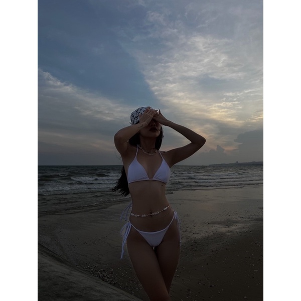 Vòng eo nữ đá trắng thô nữ tính Honniee