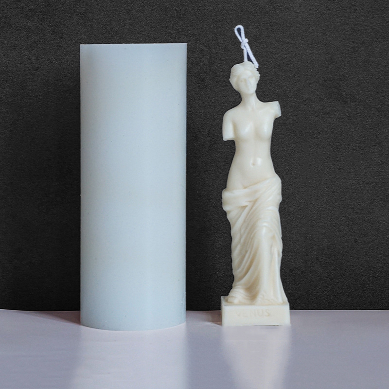 Khuôn silicone làm nến khuếch tán hương thơm hình tượng nữ thần hy lạp thủ công