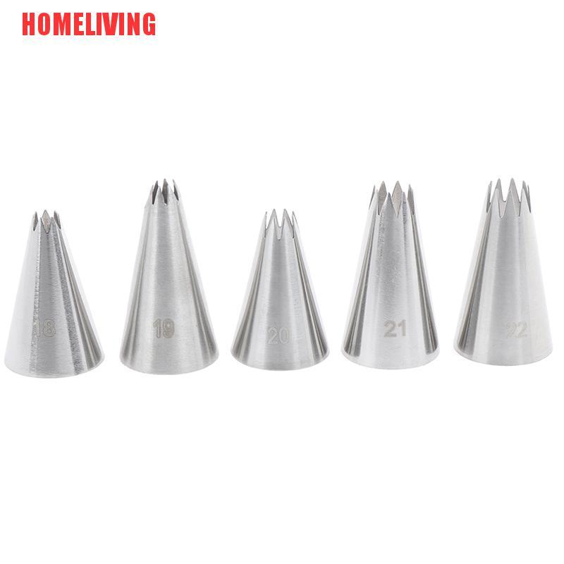 Bộ 9 Đuôi Bắt Kem Trang Trí Bánh Bằng Kim Loại Tiện Dụng