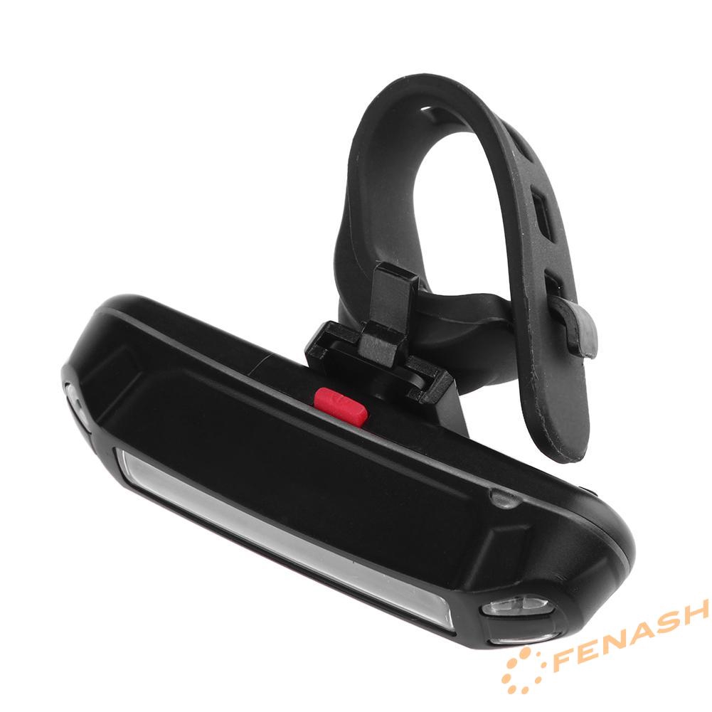 FE USB Rechargeable 100LM LED Bicycle Rear Taillight Waterproof Warning Lamp