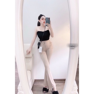 Quần thun ống loe xẻ chân!