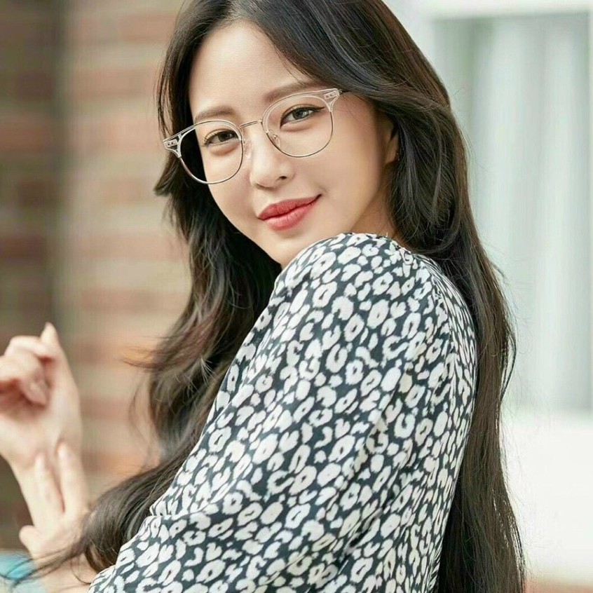 Kính gọng cận nam nữ Hàn Quốc, mắt kính tròn không độ chống ánh sáng xanh thời trang cao cấp LUMINA 048