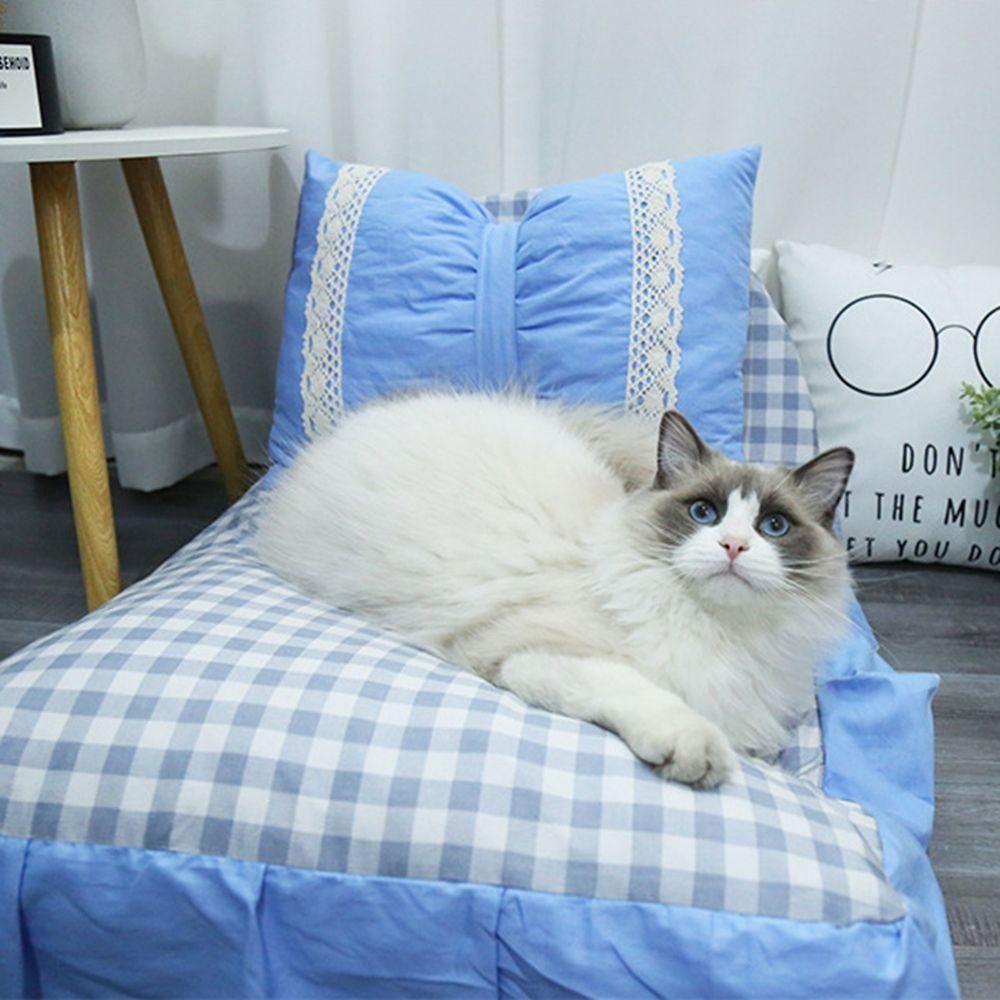 Giường Ngủ Mềm Mại Kiểu Công Chúa Sang Trọng Kèm Gối Cho Thú Cưng