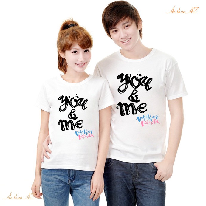 Áo thun Cặp Đôi Nam Nữ Couple Valentine AZ - Form Rộng BIGSIZE M431