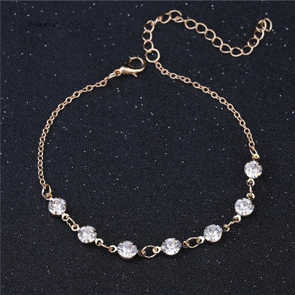 【 3C 】 vòng cổ chân đính đá pha lê thời trang | BigBuy360 - bigbuy360.vn