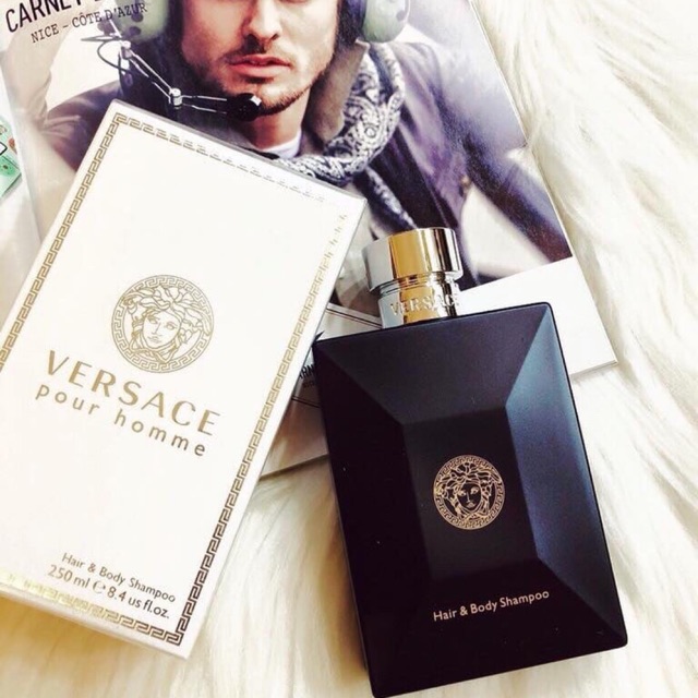 Sữa tắm gội toàn thân nước hoa Versace Pour Homme Hair & Body Shampoo