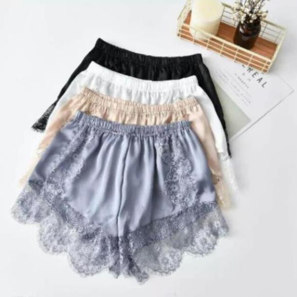 quần satin mặc kết hợp với áo sơmi dài quần váy quần lót váy siêu hot