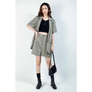 Set Blazer vải Linen đũi