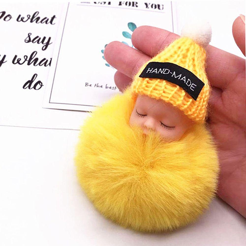 Móc Khóa Hình Em Bé Đang Ngủ Nhiều Màu Sắc Dễ Thương