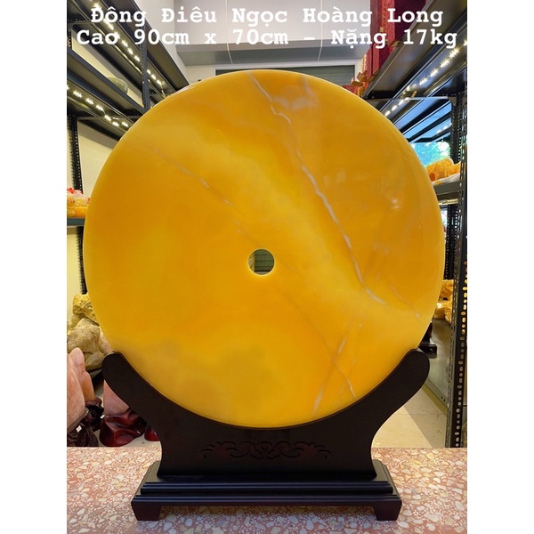 Đồng Tiền, Đồng Điếu Đá Ngọc Hoàng Long - Đá Xanh Pakistan Cao 90cm