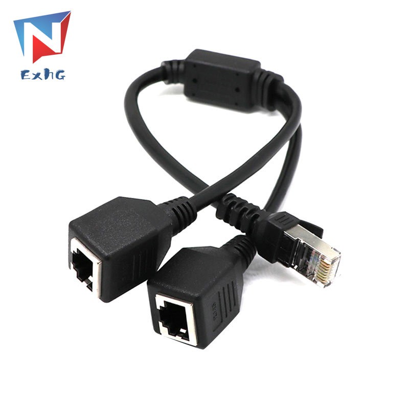 Dây cáp dạng chữ Y RJ45 chia từ 1 thành 2 cổng mạng CAT 5/CAT 6 LAN | WebRaoVat - webraovat.net.vn