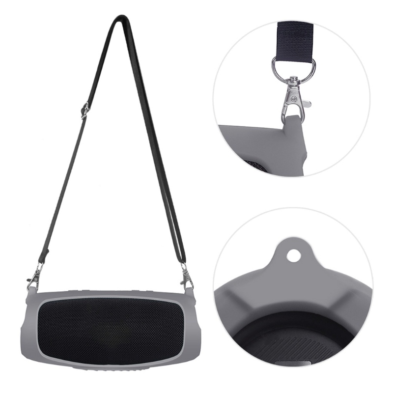 Vỏ Silicone Bảo Vệ Có Dây Đeo Cho Loa Bluetooth JBL Charge 5