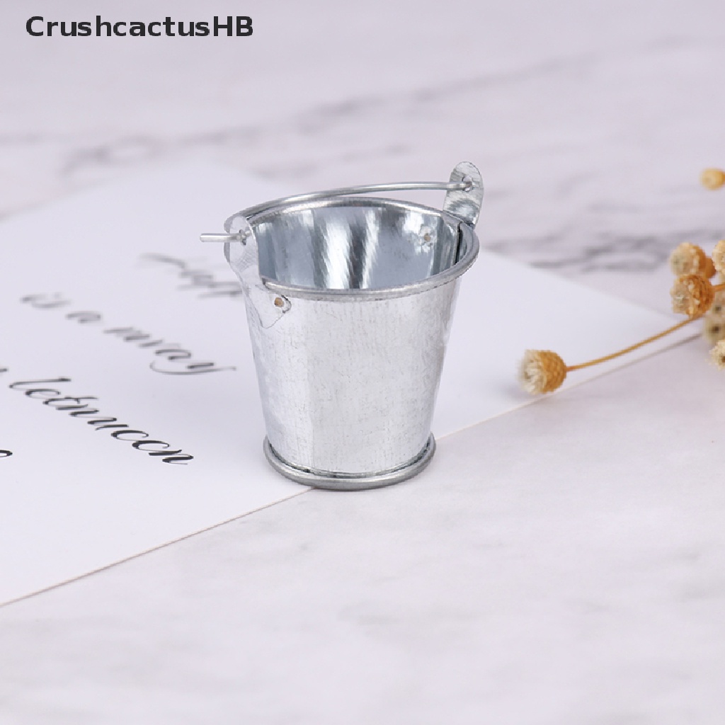 [CrushcactusHB] 1/6 1/12 Dollhouse Miniature Metal Bucket Mini Kitchen Decor Pretnd Play Toy Hot Sell