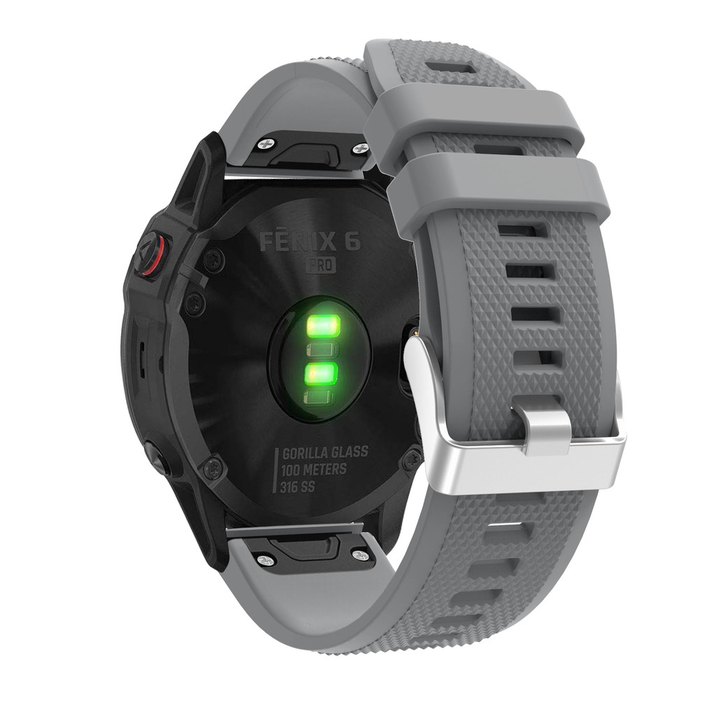 Dây đồng hồ đeo tay bằng silicon thay thế 22mm cho Garmin Fenix 6 / Fenix 5 Plus / Fenix 5 / Forerunner 935 / 945