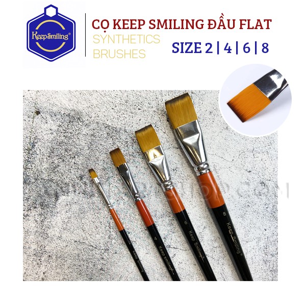 Cọ lẻ Keep Smiling( đầu Flat)