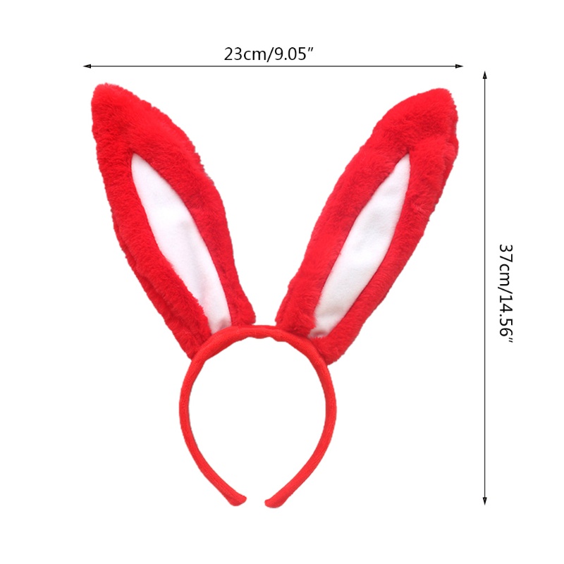 Băng Đô Cài Tóc Tai Thỏ Phối Lông Xù Đáng Yêu Kiểu Lolita