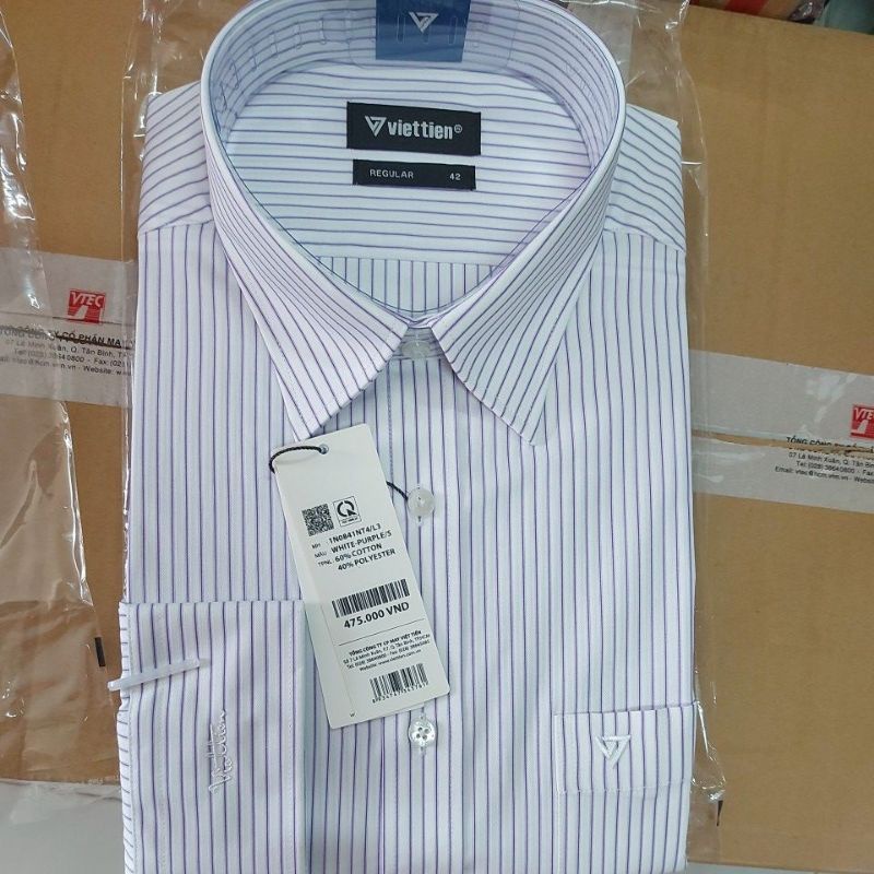 M1N0841 Áo Việt tiến dài tay  dáng xuông gía treo 475k
