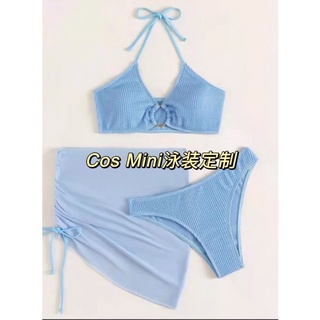 Set bikini 3 món chất thun xốp cao cấp ( nhiều màu)