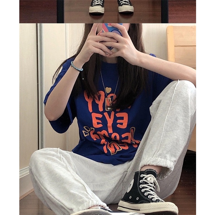 Áo Thun Ngắn Tay Form Rộng Phong Cách Hàn Quốc Dành Cho Nữ 3XL