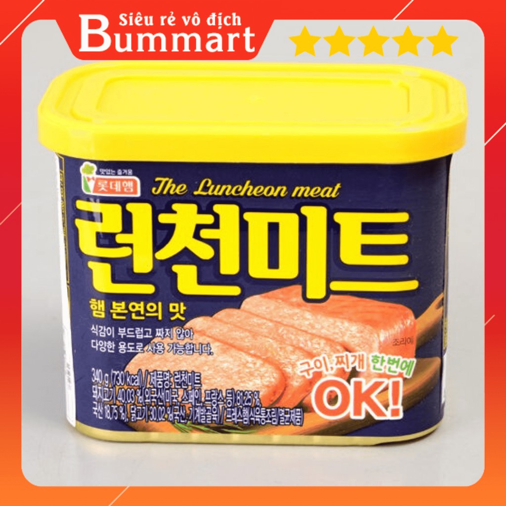 Thịt Hộp Lotte The Luncheon Meat Hàn Quốc 340g