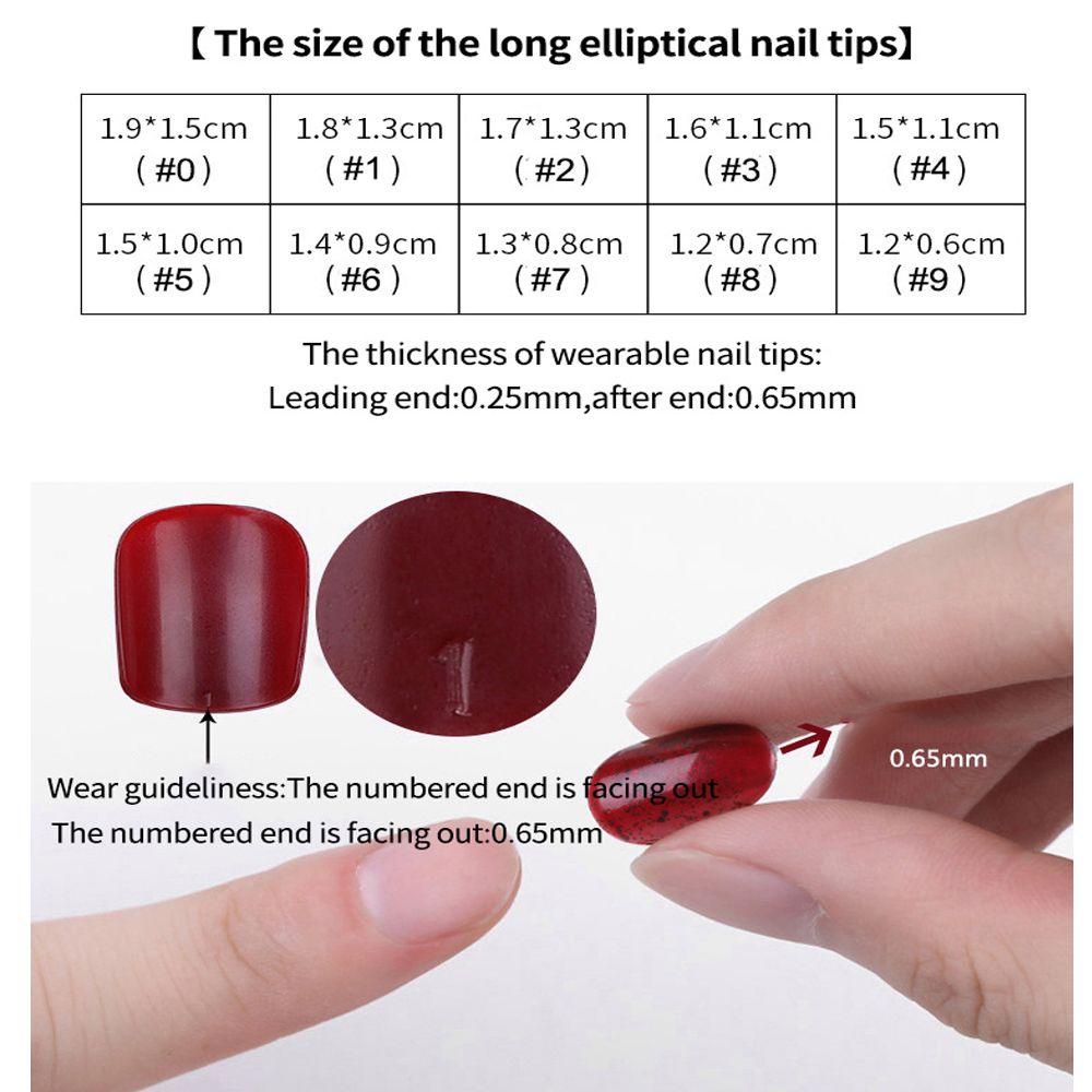 Set 24 Móng Tay Giả Có Thể Tháo Rời