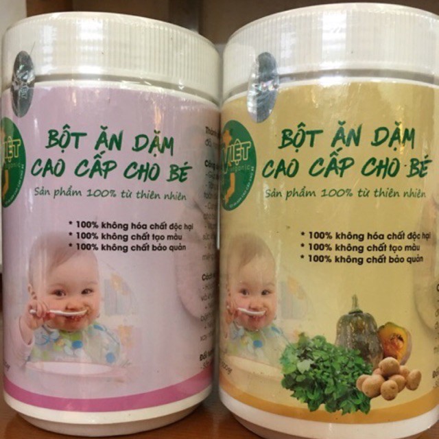 [GIÁ SỈ] 3KG BỘT ĂN DẶM Việt Organic - Dinh dưỡng cho con phát triển mỗi ngày