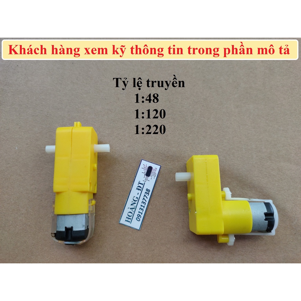Động cơ giảm tốc vàng 1:48 1:120 1:220