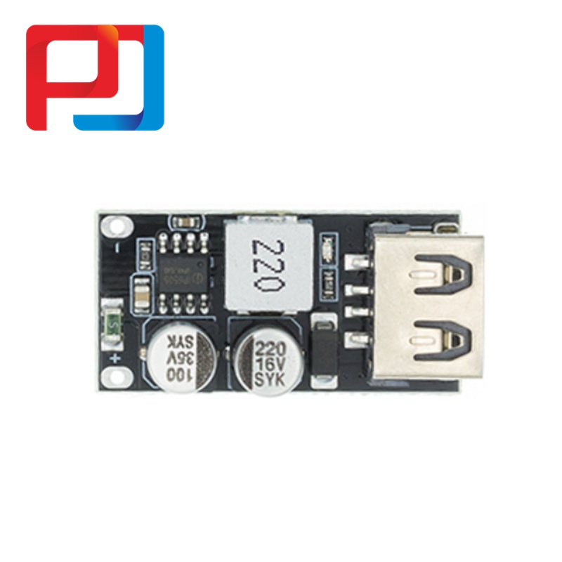 1 Mô Đun Hạ Áp USB QC3.0 QC2.0 USB DC-DC 6-32V 9V 12V 24V Sang Bảng Mạch Sạc Nhanh 5V