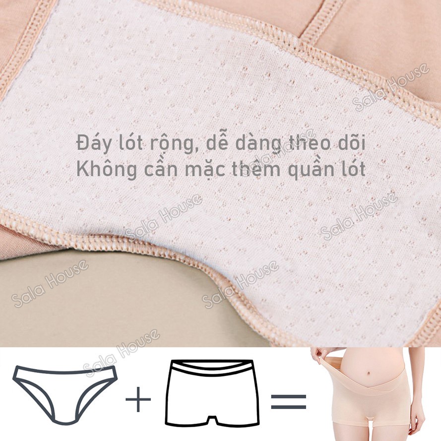 Quần Đùi Bầu Mặc Trong Váy Vải Modal Siêu Mềm Mịn - QL20