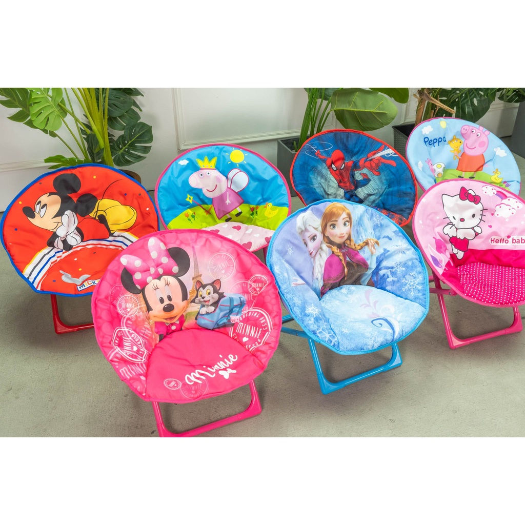 Ghế xếp trẻ em & người lớn chair khung sắt vải dù